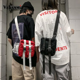 Canvas Waist Pack Streetwear Fanny Pack Tactical Hip Bum Bag