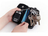 Cow Leather Car Key Wallets Holder Pouch