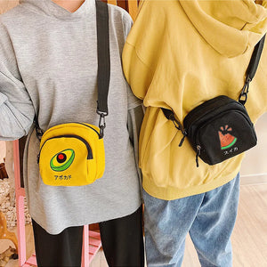 Korea Style Canvas Crossbody Bag for Women