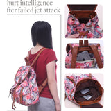 Canvas Cartoon Pattern Women's Backpacks Casual Style