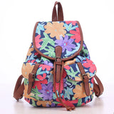 Canvas Cartoon Pattern Women's Backpacks Casual Style