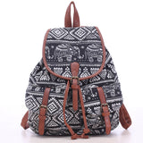Canvas Cartoon Pattern Women's Backpacks Casual Style