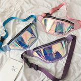 Holographic Fanny Pack Transparent Waist Bag for Women