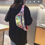 Holographic Fanny Pack Transparent Waist Bag for Women