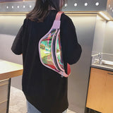 Punk Holographic Fanny Pack Waterproof Bum Bag