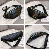 Women Pu Leather Waist Bag Belt Bag Lady Phone Wallet Storage Bags Fanny Pack