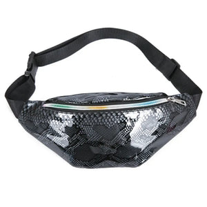 Women Pu Leather Waist Bag Belt Bag Lady Phone Wallet Storage Bags Fanny Pack