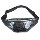 Women Pu Leather Waist Bag Belt Bag Lady Phone Wallet Storage Bags Fanny Pack