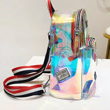 Clear Waterproof Mini PVC Backpack for Women Girls