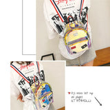 Clear Waterproof Mini PVC Backpack for Women Girls