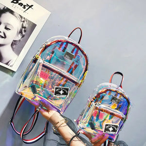 Clear Waterproof Mini PVC Backpack for Women Girls