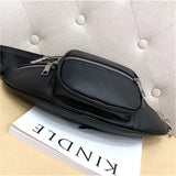 Leather Waist Pack Pouch Waist Bag Chest Shoulder Bags Adjustable Belt