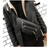 Leather Waist Pack Pouch Waist Bag Chest Shoulder Bags Adjustable Belt