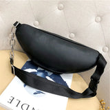 Leather Waist Pack Pouch Waist Bag Chest Shoulder Bags Adjustable Belt