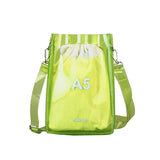 Transparent Crossbody Flap Bag PVC Neon Beach Shoulder Handbag