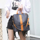 Women's Oxford Chain Backpacks Waterproof Shoulder Bags