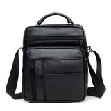 Cowhide Leather Shoulder Bag Crossbody Men Business Briefcase