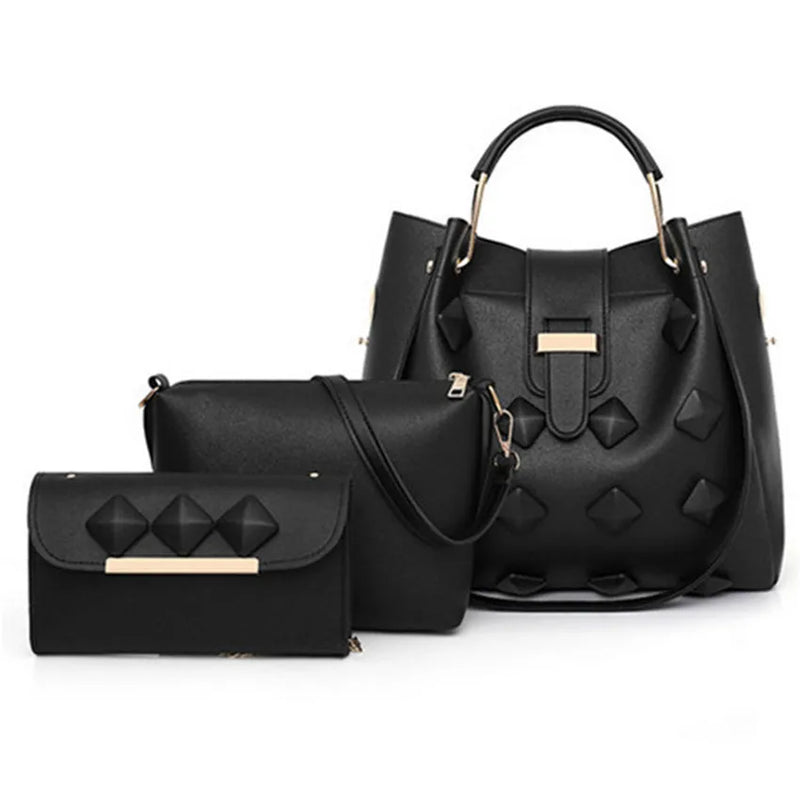 Cheap Leather Handbag Set for Women