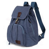 Retro Lady Travel Canvas Backpack College Bag