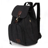 Retro Lady Travel Canvas Backpack College Bag