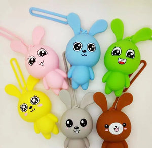 Cartoon Animal Silicone Keychain Organizer