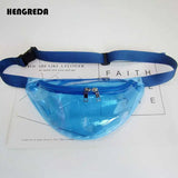 Holo Fanny Pack Clear Bum Bag for Travel Beach Party