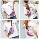 Silver Laser Bum Bag Girls Holographic Fanny Pack Women