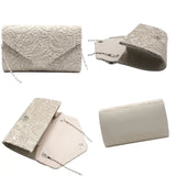 Lace Shoulder Bag Evening Clutch Purse Chain Handbag