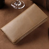 Men Wallet Leather Casual Purse Long Wallets Crazy Horse Leather Clutch Bag