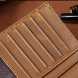 Men Wallet Leather Casual Purse Long Wallets Crazy Horse Leather Clutch Bag