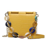 Ladies Jelly Hand Bag Shoulder Bags Chain Shoulder Bags