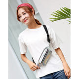 Laser Holographic Waist Bag Fanny Pack Slim Neon PU Bum Bag Belt Leather Pocket