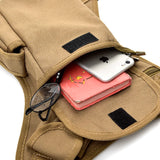 Canvas Drop Waist Bag Leg Pack Belt Fanny Pack Work High