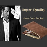 Men's Top Wallet Bifold Short Clutch Male Purse