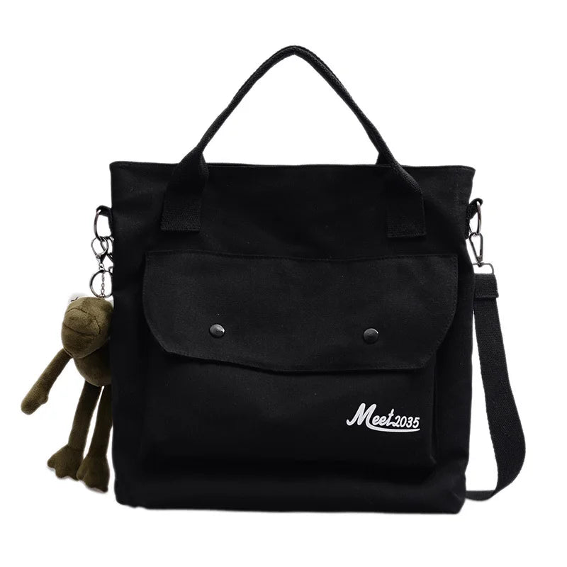 Canvas Cloth Waterproof Shoulder Bag Women Handbags Casual Style