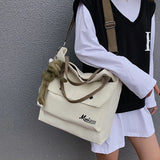 Canvas Cloth Waterproof Shoulder Bag Women Handbags Casual Style