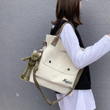 Canvas Cloth Waterproof Shoulder Bag Women Handbags Casual Style