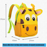 3D Cartoon Animal School Backpacks - Nylon Lovely Preschool Book Bags