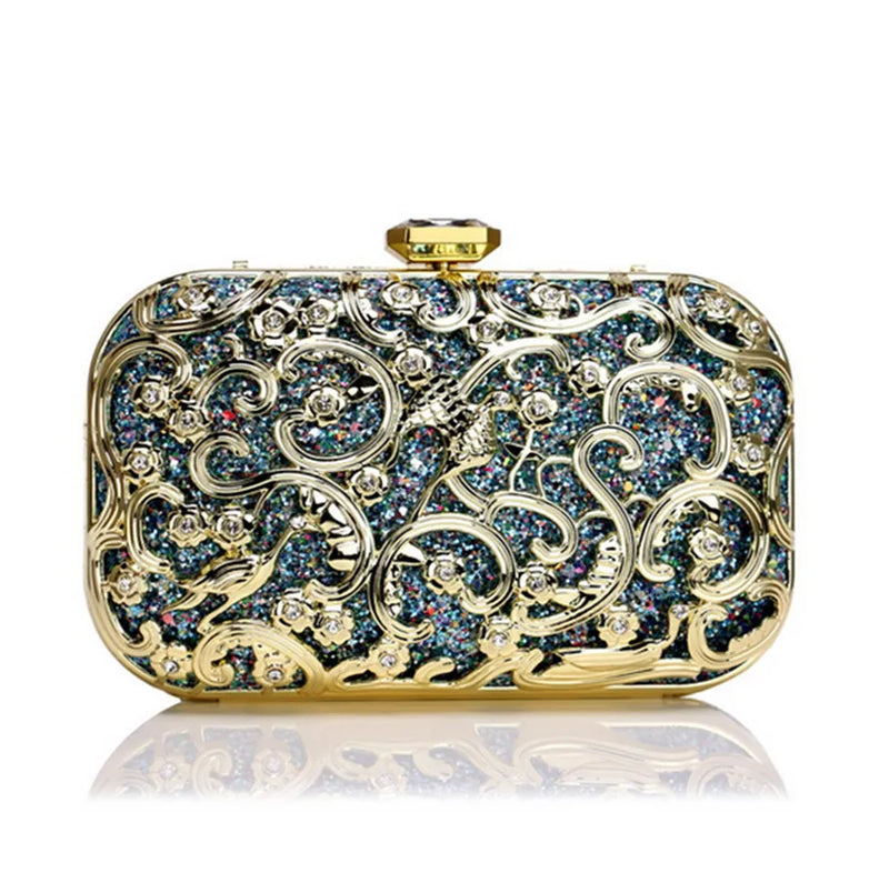 Metal Evening Bag Banquet Clutch Bag