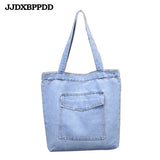 Large Denim Handbag Women Bag Tote Shoulder Crossbody Sac