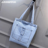 Large Denim Handbag Women Bag Tote Shoulder Crossbody Sac