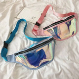 PVC Holographic Fanny Pack Laser Purse Shoulder Bag