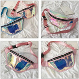 PVC Holographic Fanny Pack Laser Purse Shoulder Bag