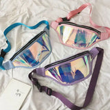 PVC Holographic Fanny Pack Laser Purse Shoulder Bag