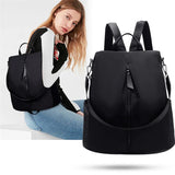 Women Canvas Backpack Student School Bag Preppy Style