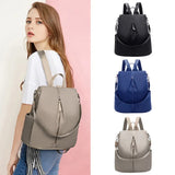 Women Canvas Backpack Student School Bag Preppy Style