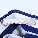 Women Canvas Beach Shoulder Striped Tote Bag Large Capacity