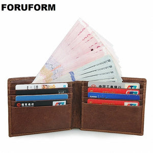 Cow Leather Men Clutch Wallets Male Purse Short Wallet Man's Clutch
