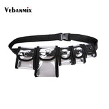 Holographic Waist Pack Clear PVC Travel Bag