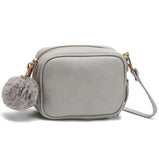 Small Bags Mini Fur Ball PU Women Bags